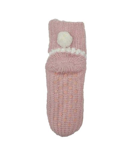Chaussons Chaussettes Cabin Femme Rose Miso
