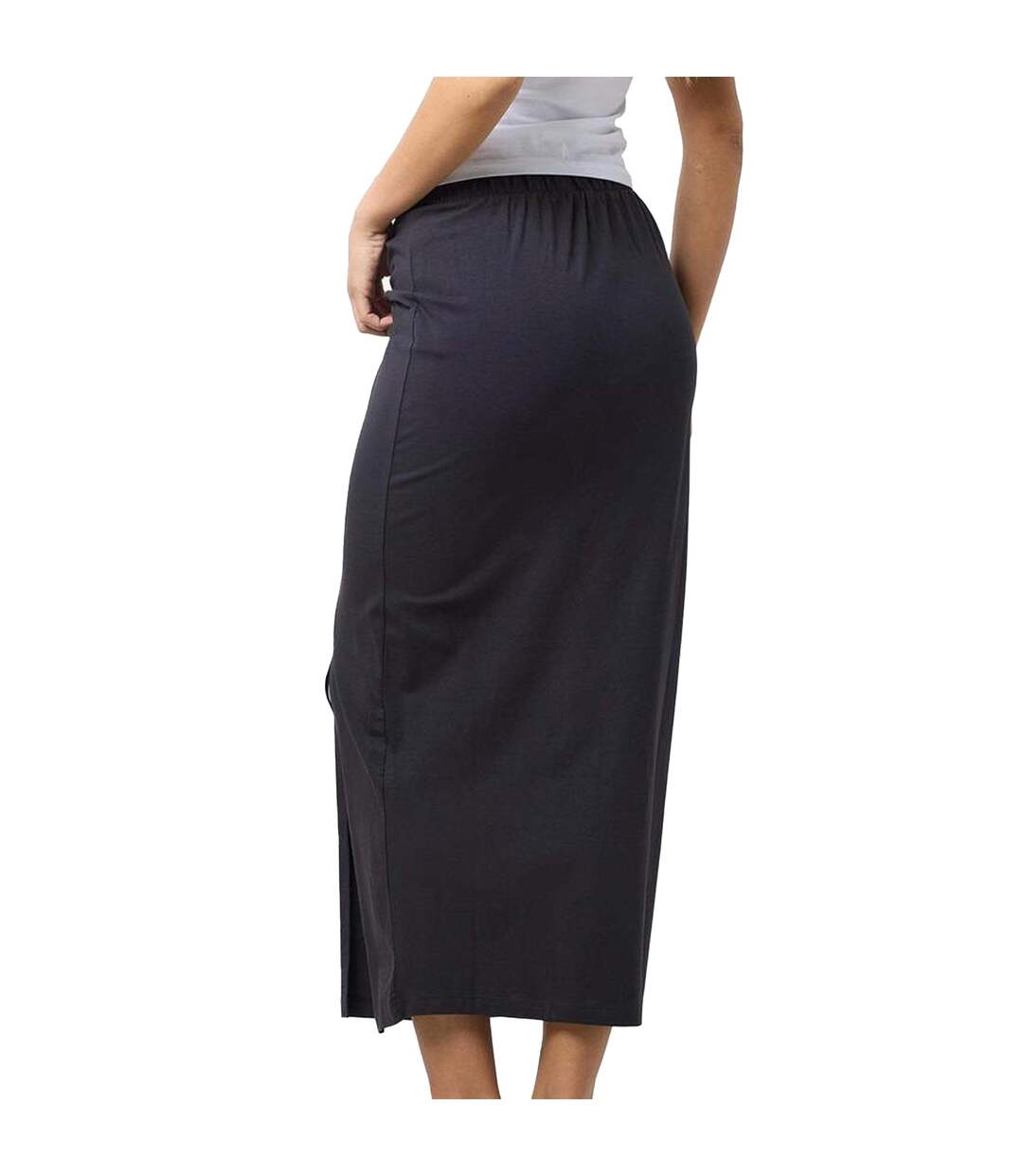 Womens/ladies Knotted Regular Maxi Skirt Obsidian Black Noisy May-3