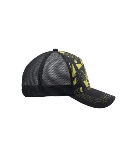 Childrens/kids Albar Baseball Cap Black Green Aquawave