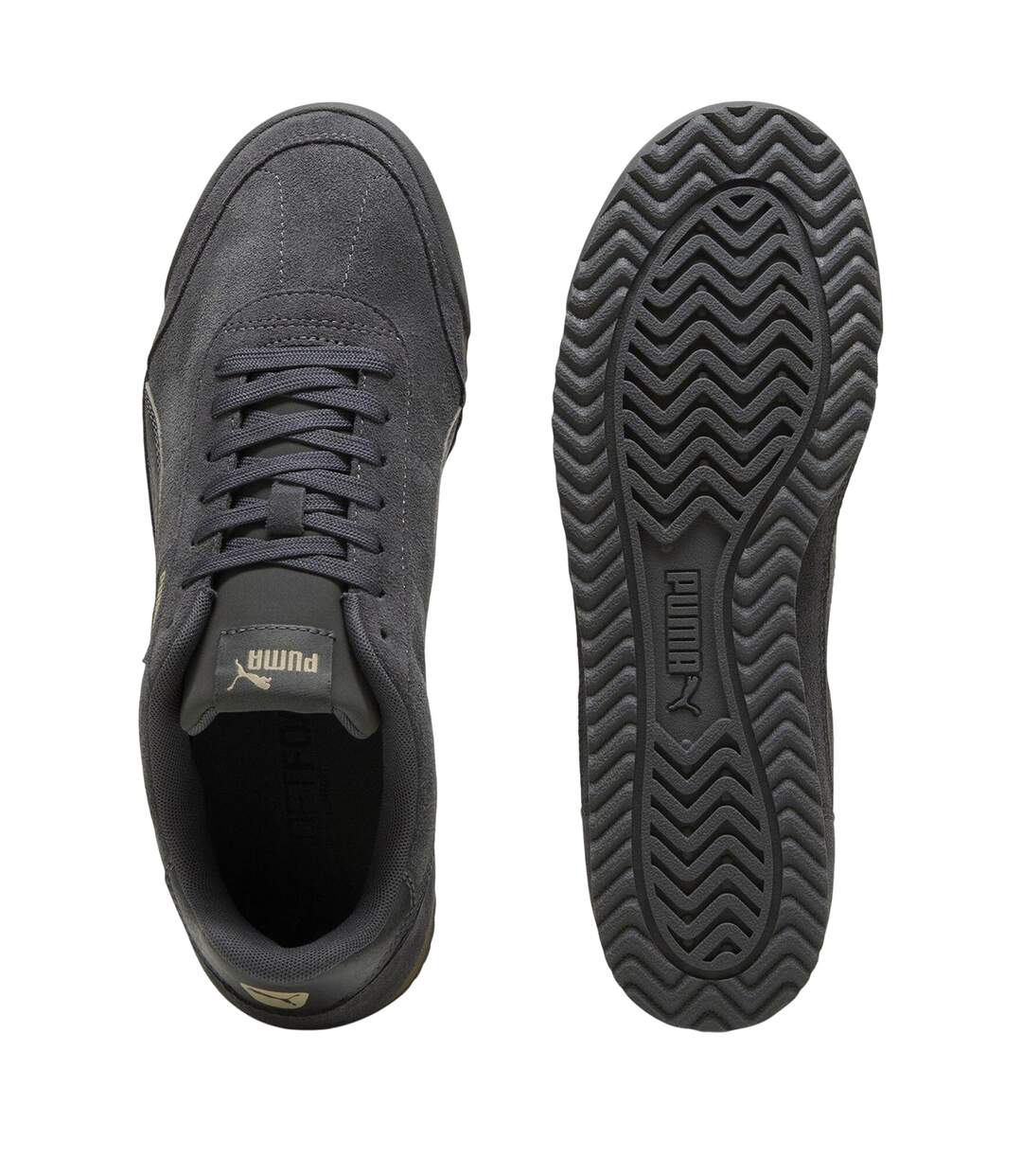Mens Turino 2 Suede Trainers Alpine Black Puma-4