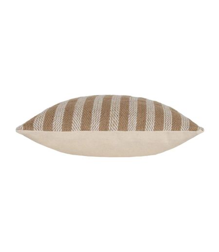 Strata woven stripe cushion cover 45cm x 45cm natural Yard