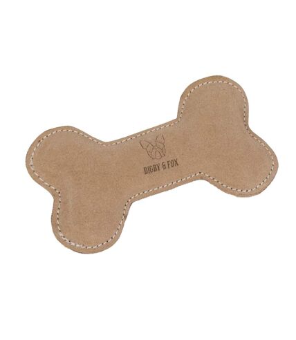 Digby & Fox Bone Leather Interactive Dog Toy (Brown) (One Size) - UTER2005