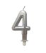 Bougie d'Anniversaire Chiffre 4 7cm Argent-1