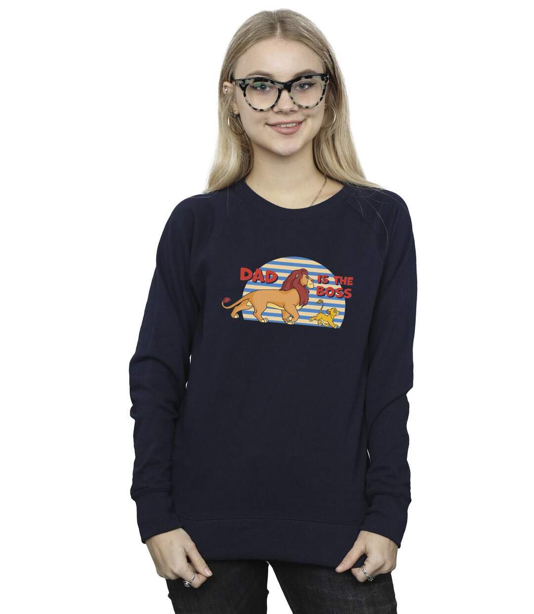 Disney Sweat Womens/Ladies The Lion King Dad Boss Sweatshirt (Bleu marine) - UTBI22404-2