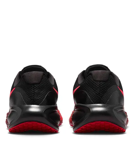 Mens Revolution 7 Trainers Black Red Nike