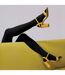 3 Pair Ladies Coloured Opaque 80 Denier Plain Block Colour Tights-4