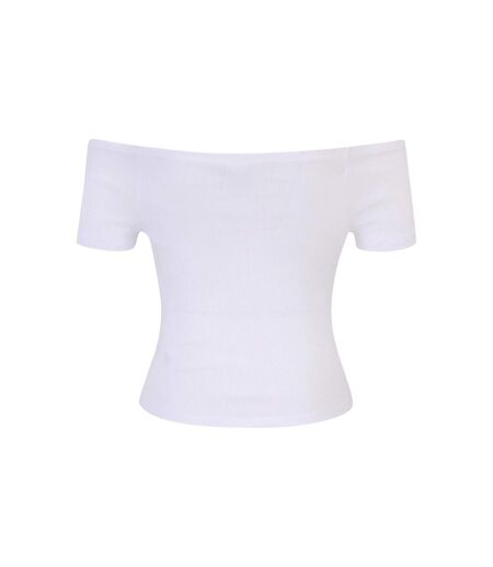 T-shirts Motif/style Côtelé Femme Blanc Olive Urban Classics