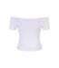 T-shirts Motif/style Côtelé Femme Blanc Olive Urban Classics-3