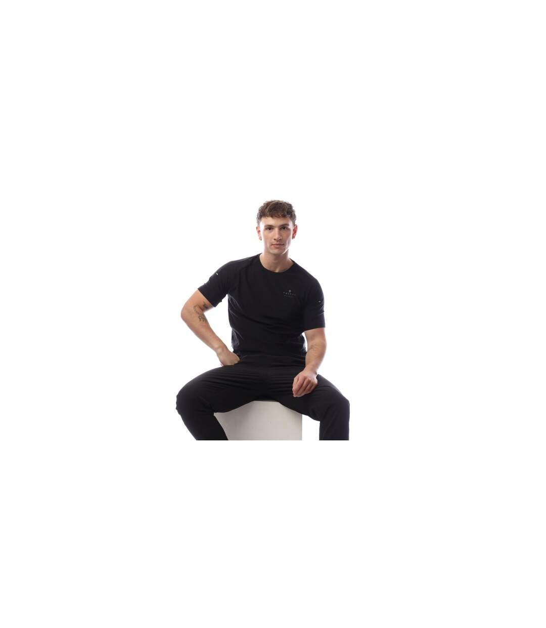 T-shirt System Homme Noir Cruyff-1