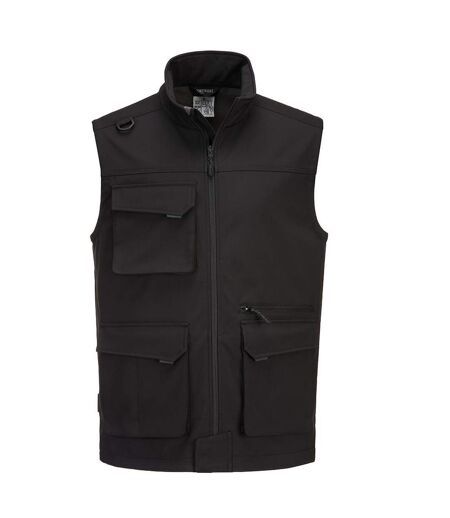 Portwest Mens KX3 Softshell Vest (Black) - UTPW1079