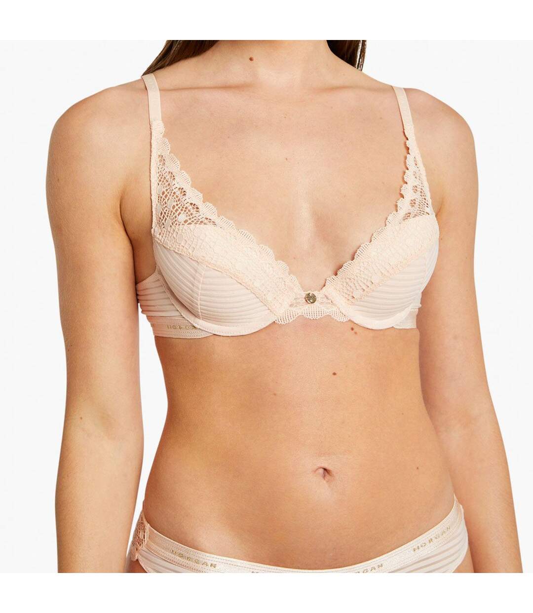 Soutien-gorge ampliforme coque moulée poudre Lily