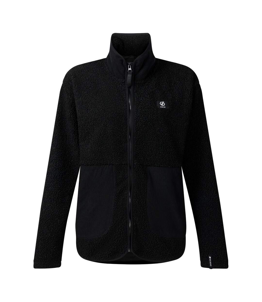 Womens/ladies Zephyr Borg Fleece Jacket Black Dare 2B-2