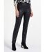 Pantalon droit enduit, semi-élastiqué-1