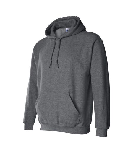Sweat À Capuche Adulte Gris Foncé Chiné Gildan