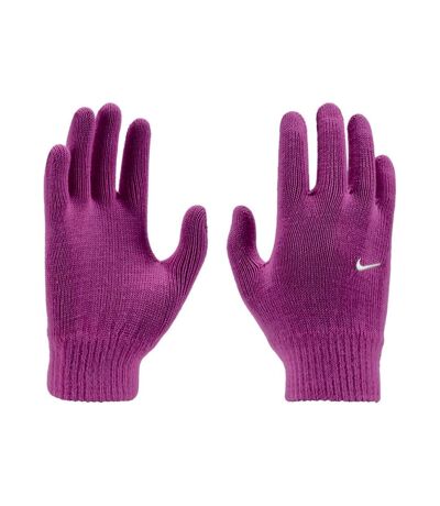 Nike Unisex Adult TG 2 Playful Knitted Swoosh Gloves (Pink/White) (L, XL) - UTBS3953