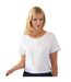 Blouse Manches Courtes Felina Femme Blanc Brook Taverner-1
