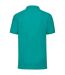 Mens pique polo shirt emerald Fruit of the Loom