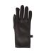 Mens wind resistant fleece lined winter gloves black Mountain Warehouse