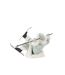 Père-Noël Déco Chute de Ski 23cm Bleu Gris-2
