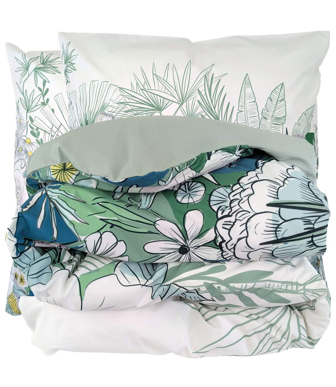 Parure de lit percale de coton collection BALI Taie 65x65 cm-2