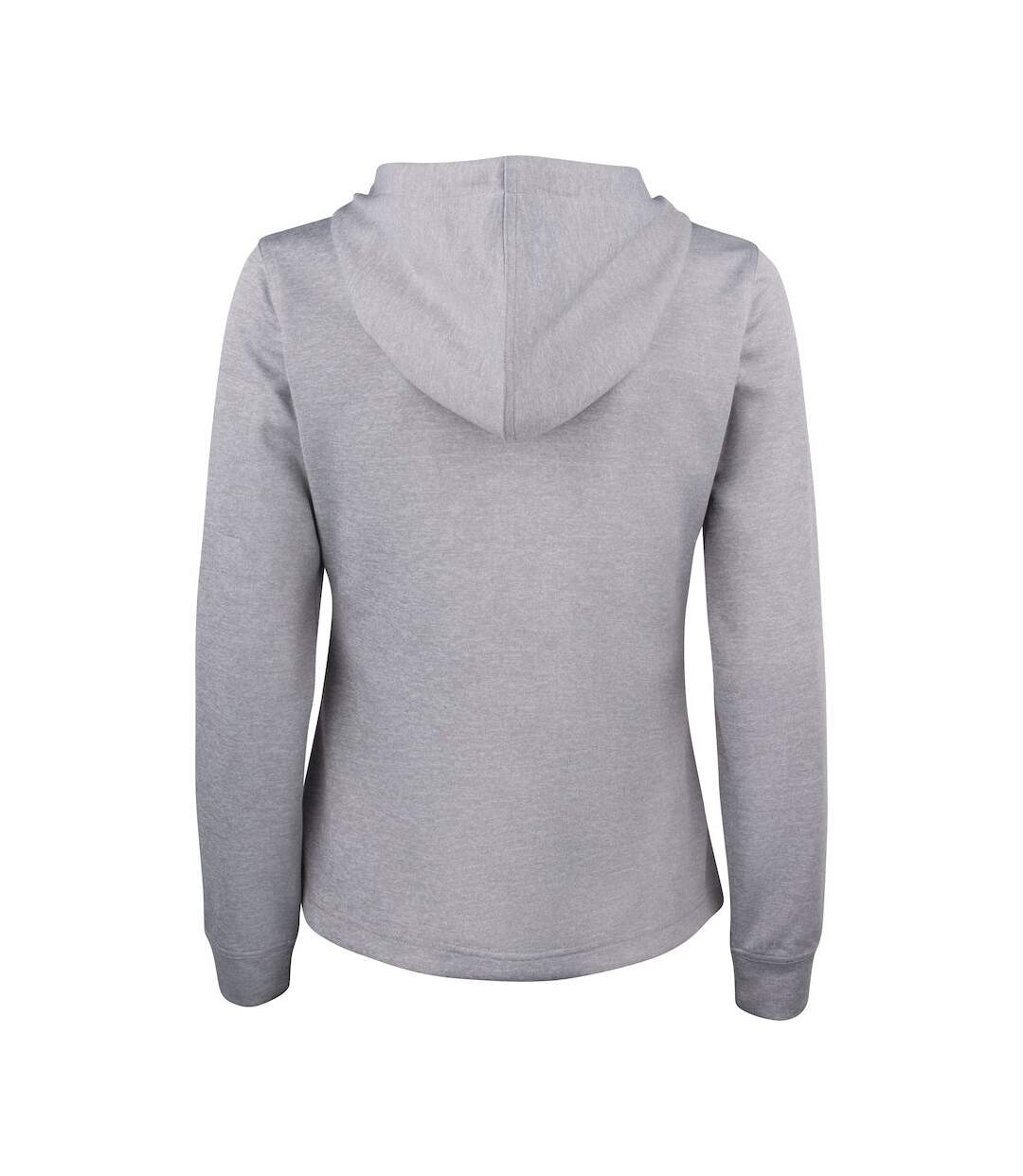 Veste à capuche basic femme gris chiné Clique