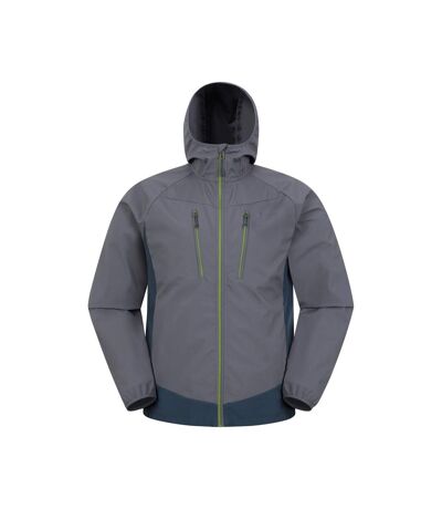 Mens Ambit Lightweight Soft Shell Jacket Dark Grey Mountain Warehouse