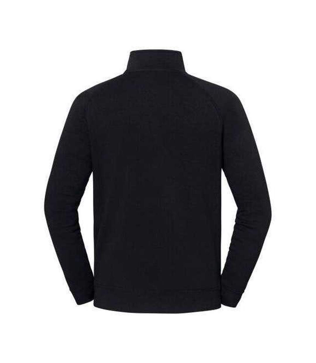 Sweat Uni Col Montant Zippé Iconic Premium Homme Noir Fruit Of The Loom-2