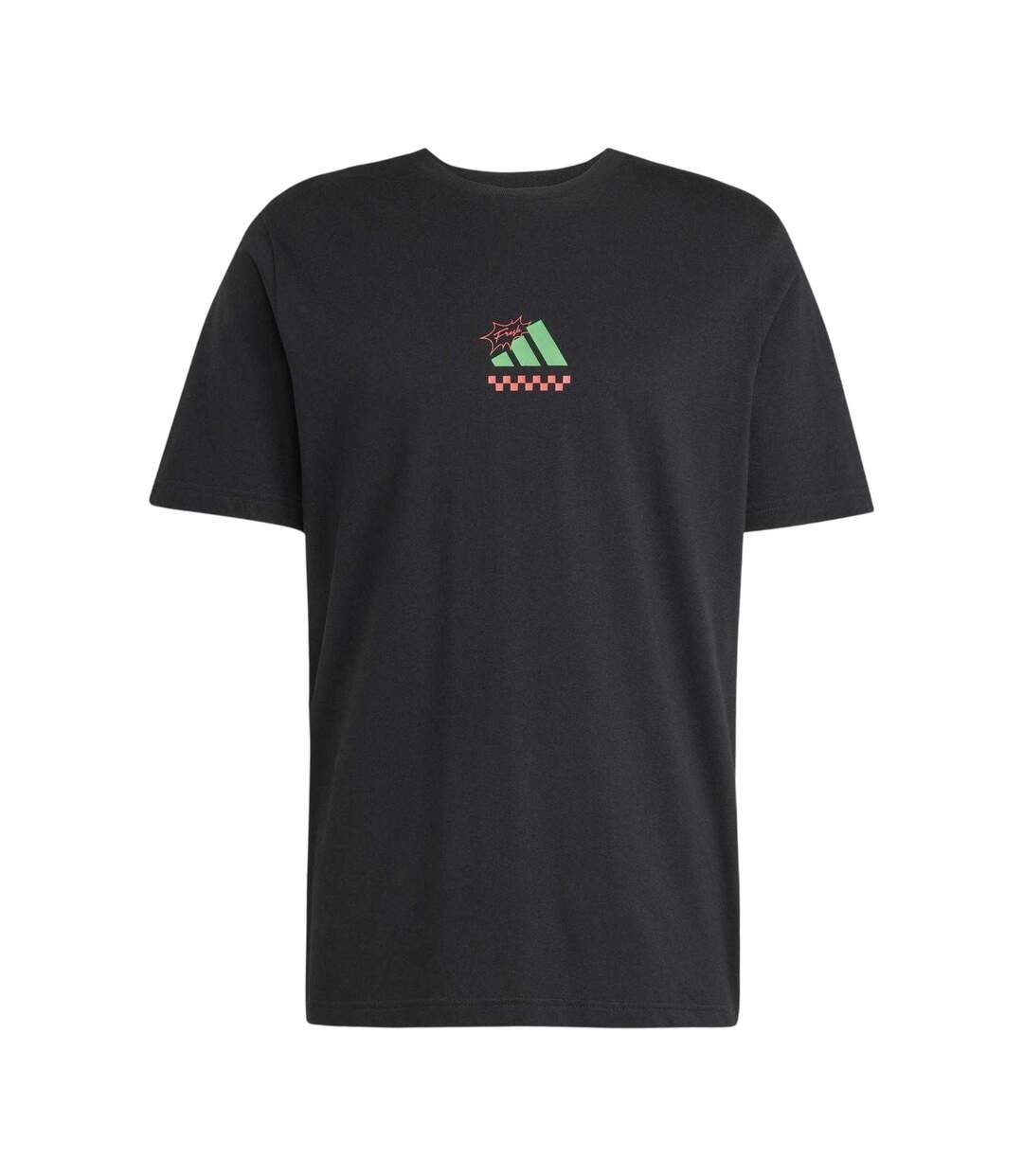 T-shirt Motif/style Pizza Homme Noir Adidas-2