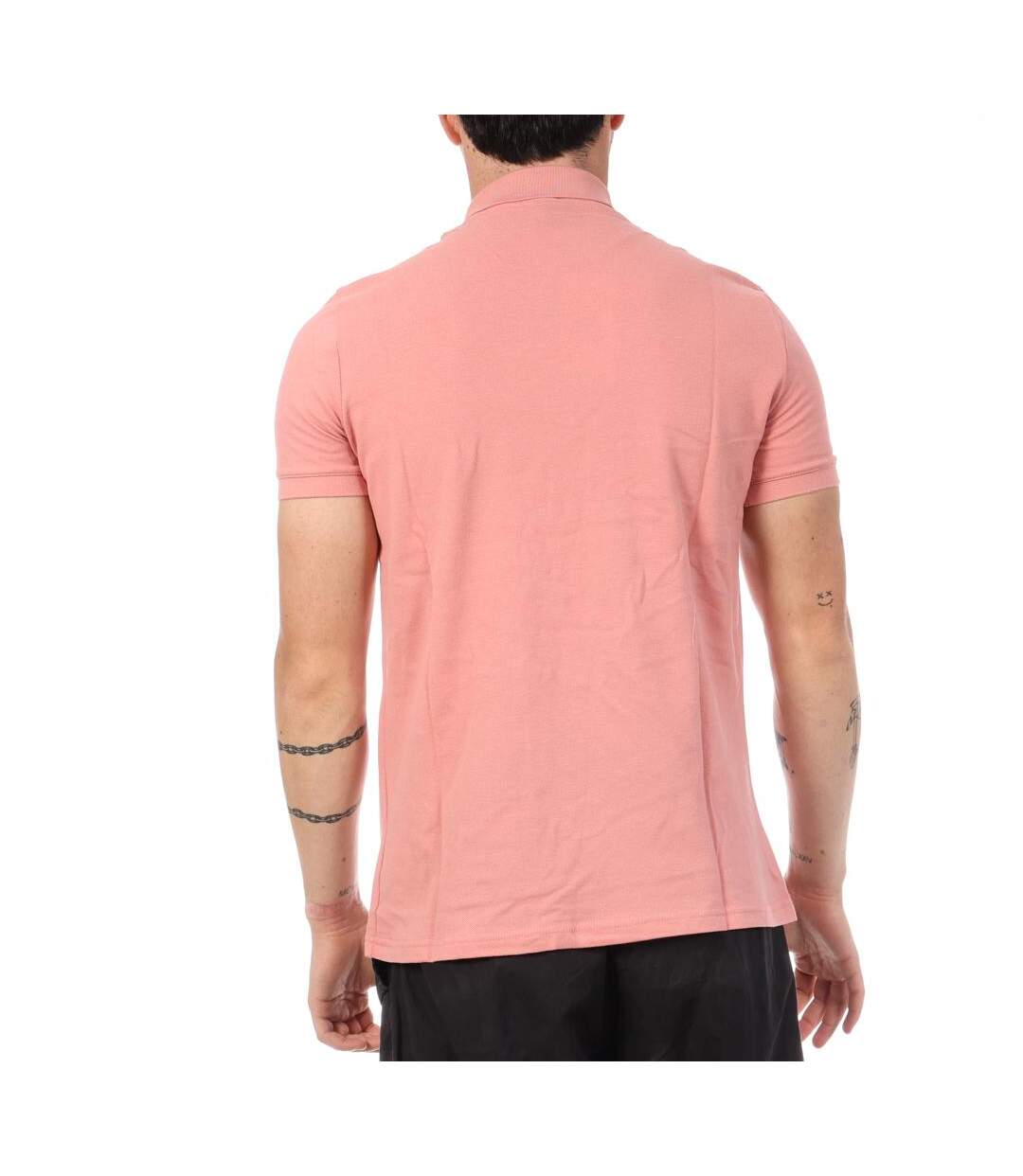 Polo rose homme le coq sportif rosette-2