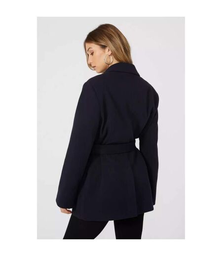 Womens/ladies Belted Blazer Navy Principles