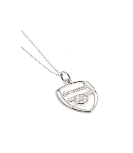 Arsenal FC Crest Necklace & Pendant (Silver) (One Size) - UTBS4338