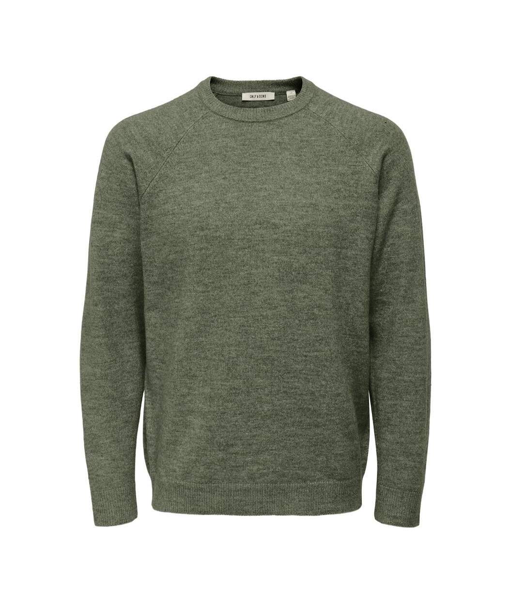 Pull kaki homme only & sons thomas-1