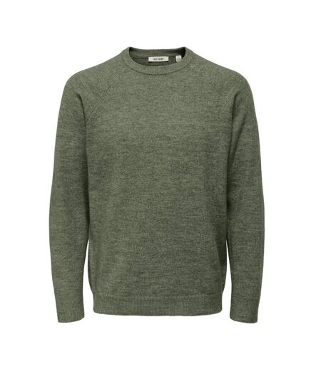 Pull kaki homme only & sons thomas