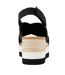 Womens/ladies Diana Jute Crossover Strap Low Heel Sandals Black Toms-2