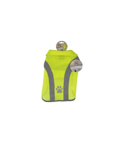 Gilet de Sécurité pour Chien Réfléchissant 30cm Jaune