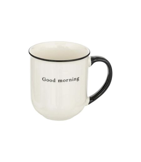 Lot de 6 Mugs Alix 38cl Blanc & Noir