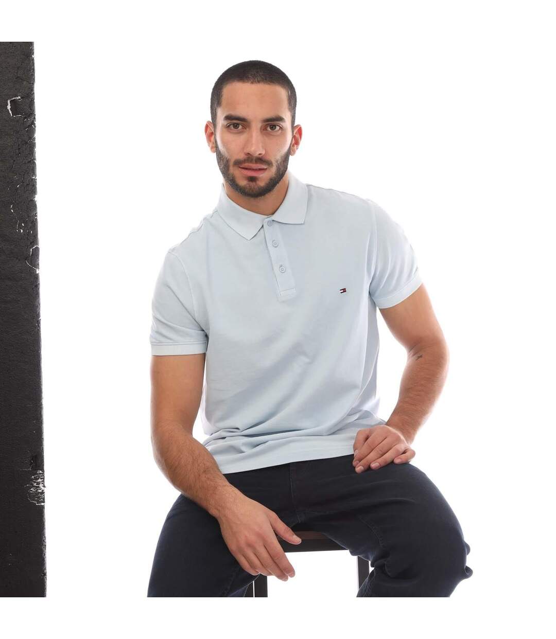 Polo Homme Blanc Tommy Hilfiger-4