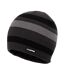 Bonnet Motif/style Rayé Homme Noir Anthracite Campri-2