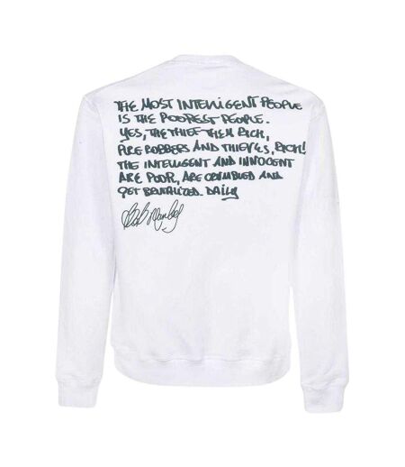 Sweat Motif/style Bob Marley Homme Blanc DSquared2