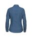 Womens/ladies Jupiter Denim Look Shirt Blue James Harvest-2