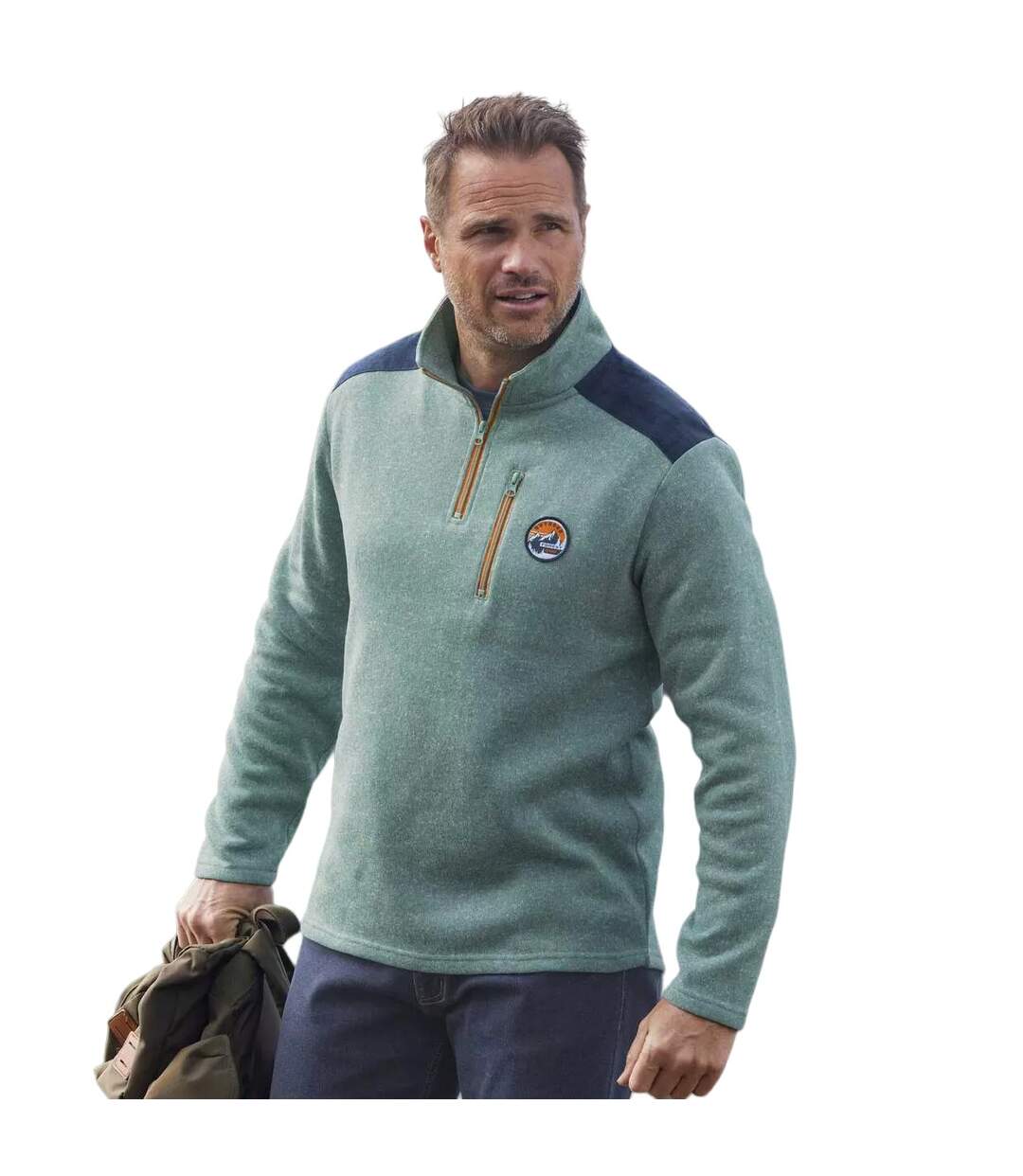 Pull homme vert Atlas For Men-2