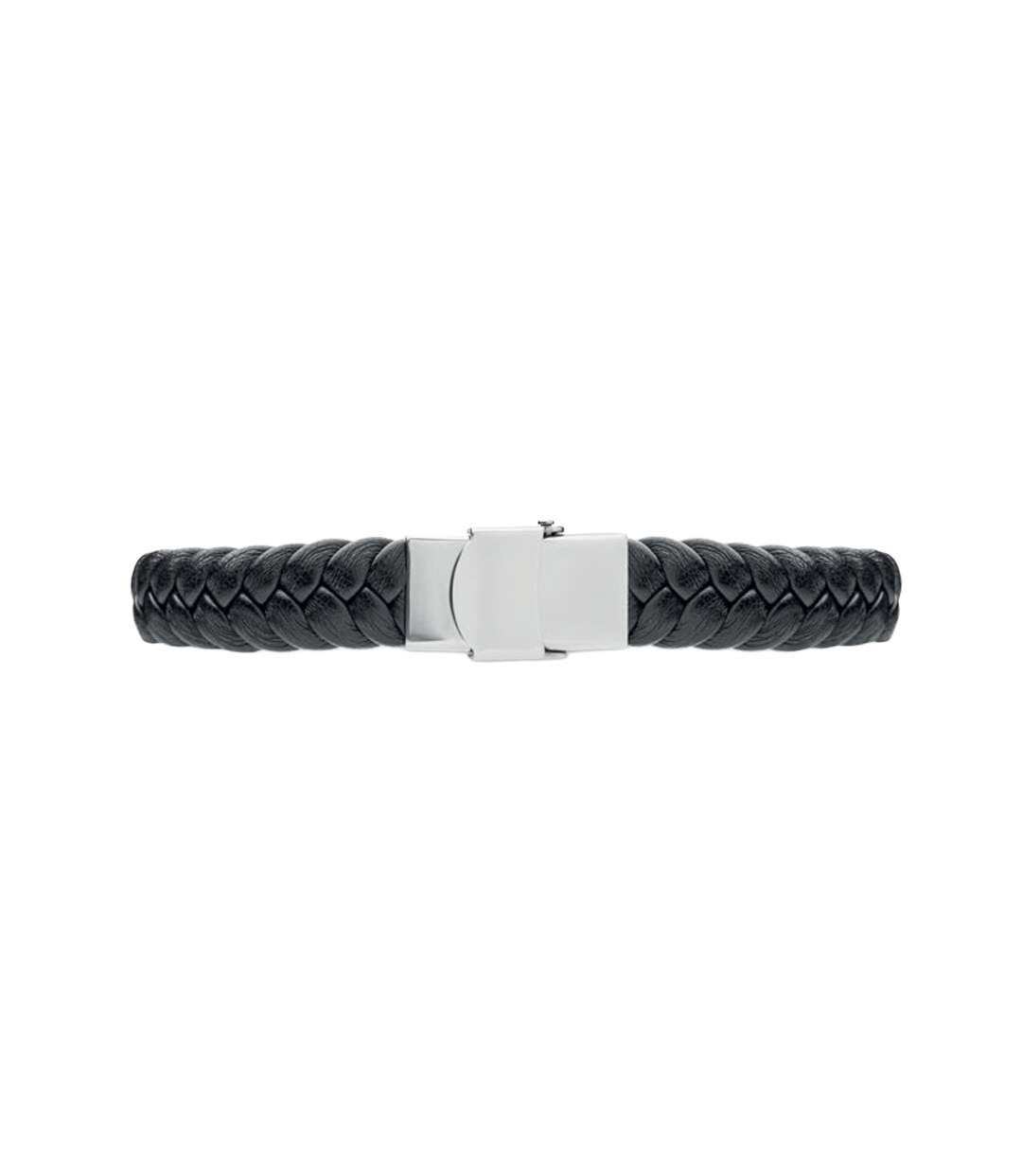 Faulet Faux Leather Braided Bracelet One Size Black MidOcean-3