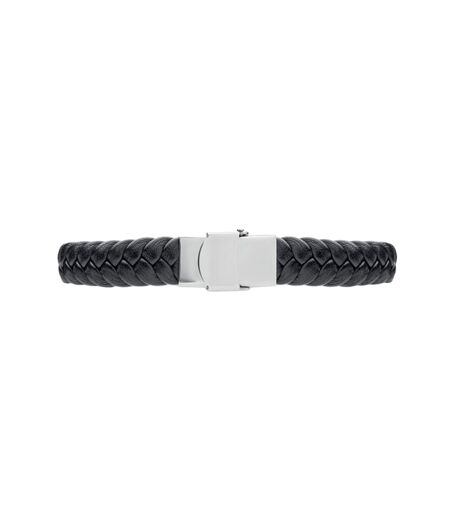 Faulet Faux Leather Braided Bracelet One Size Black MidOcean