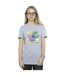 Disney Womens/Ladies Lilo And Stitch St Patrick's Day Clover Cotton Boyfriend T-Shirt (Gris sportif) - UTBI30136-2