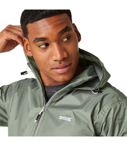 Mens lyle iv waterproof hooded jacket agave green Regatta