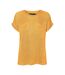 T-Shirt Jaune Foncé Femme Vero Moda Brianna - M