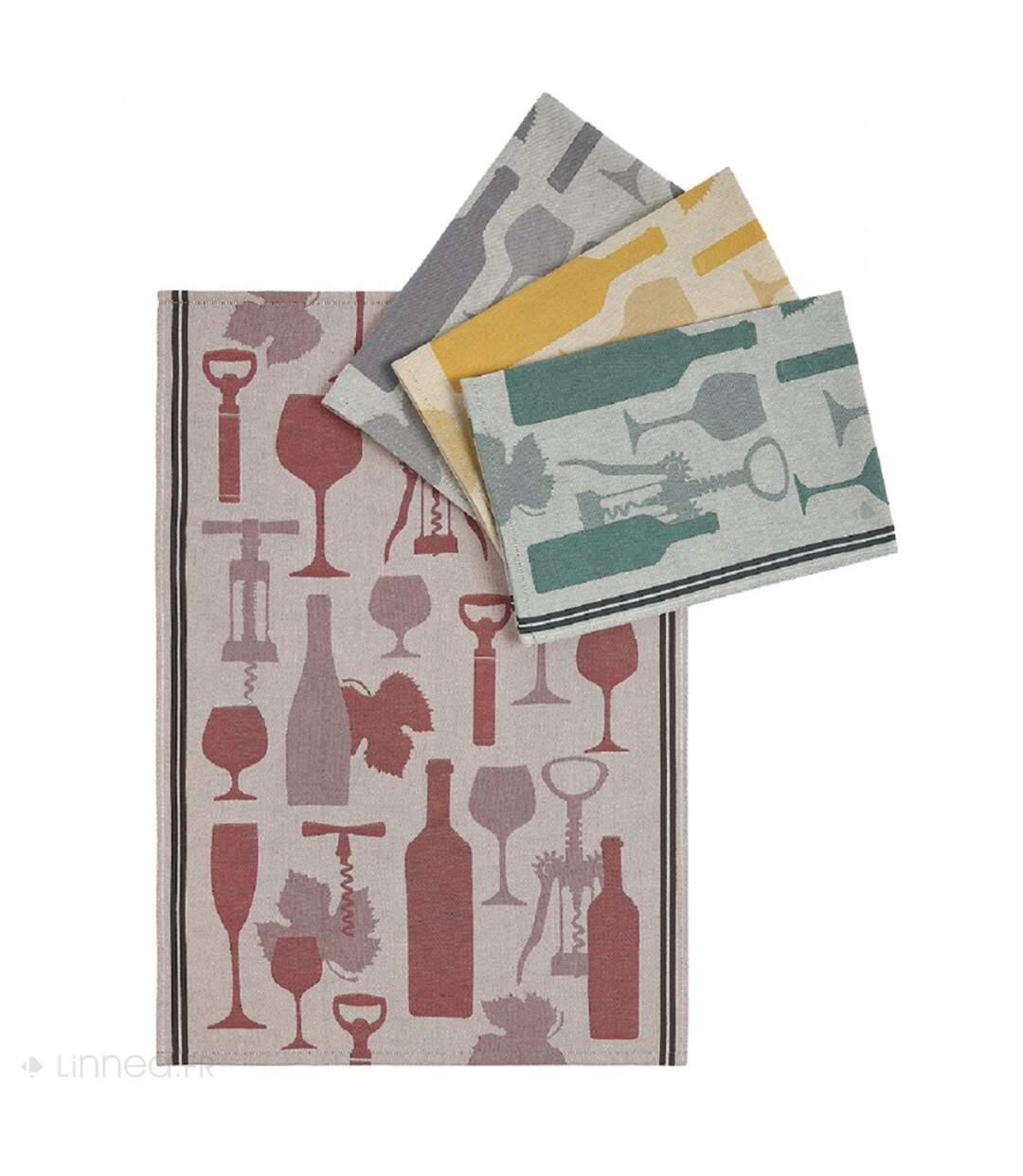 Torchon de cuisine VITIS aspect toile 100 % coton-2