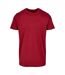 T-shirt Basic Homme Bordeaux Build Your Brand-1