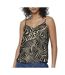 Débardeur beige/noir à motifs femme only nova life paris-1