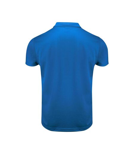 Mens Smash Polo Shirt Bright Blue Printer RED